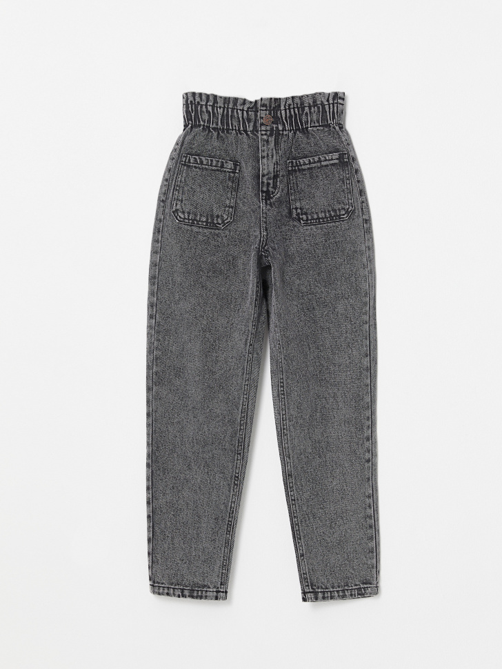 

Джинсы Mom fit для девочек, Серый