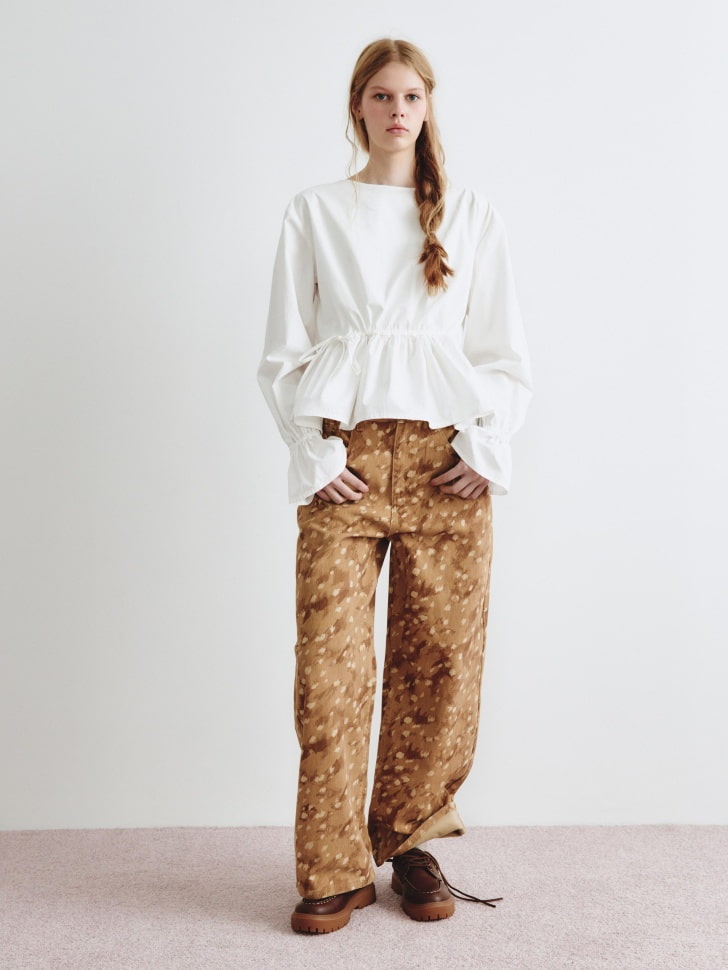 джинсы boyfriend fit с принтом из линейки sela young 4610517220417 фотография