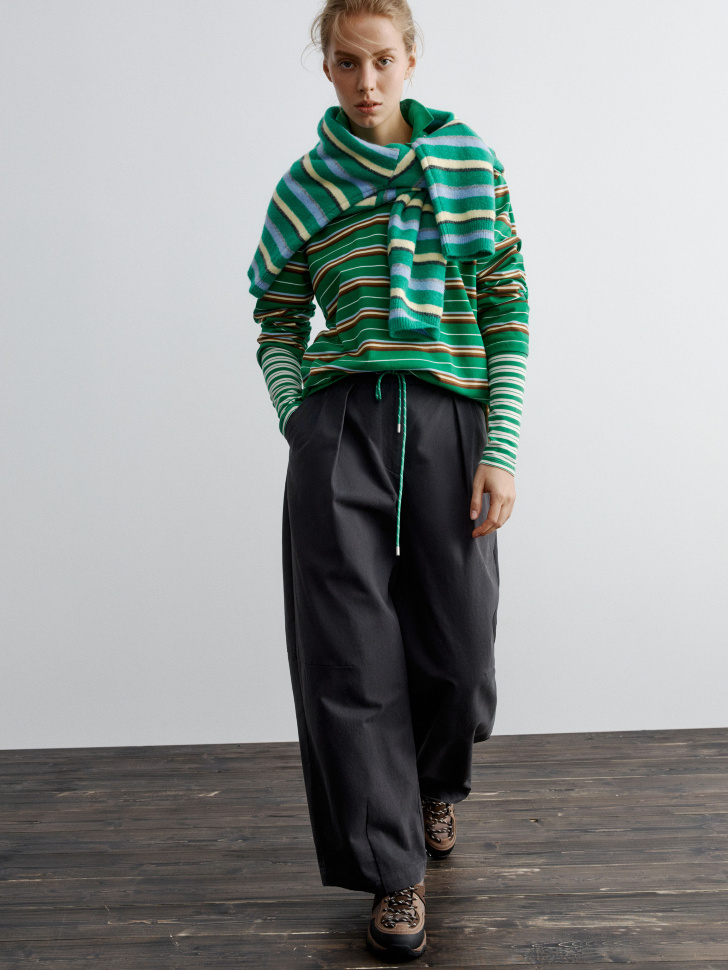 

Широкие брюки слоучи из хлопка, SL5811011511