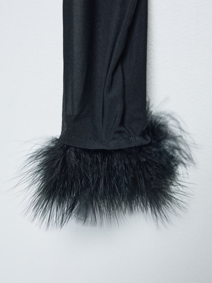 укороченный топ с перьями для девочек 4680798780337 в интернет магазине