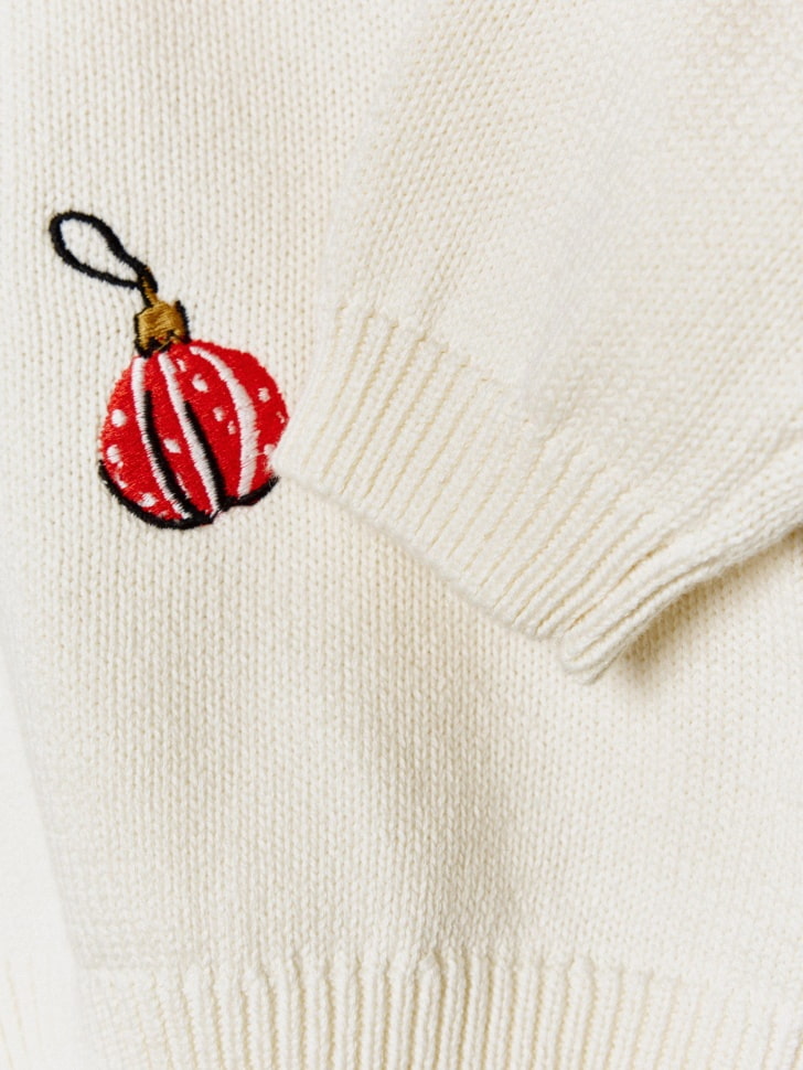 новогодний джемпер с вышивкой для малышей 4610517120229 купить с доставкой