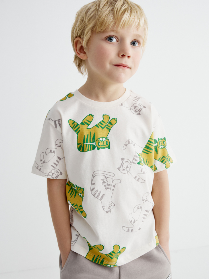 Детская футболка SELA с принтом, арт. 34529