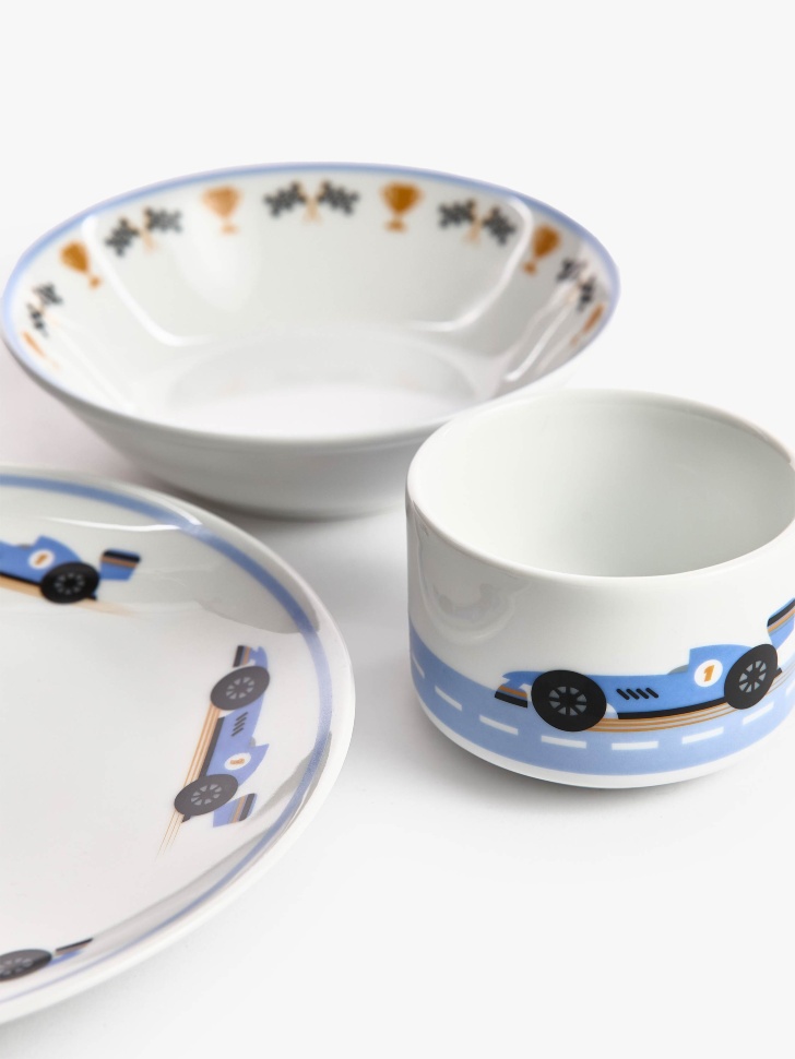 детская кружка из фарфора с рисунком от бренда sela вид слева