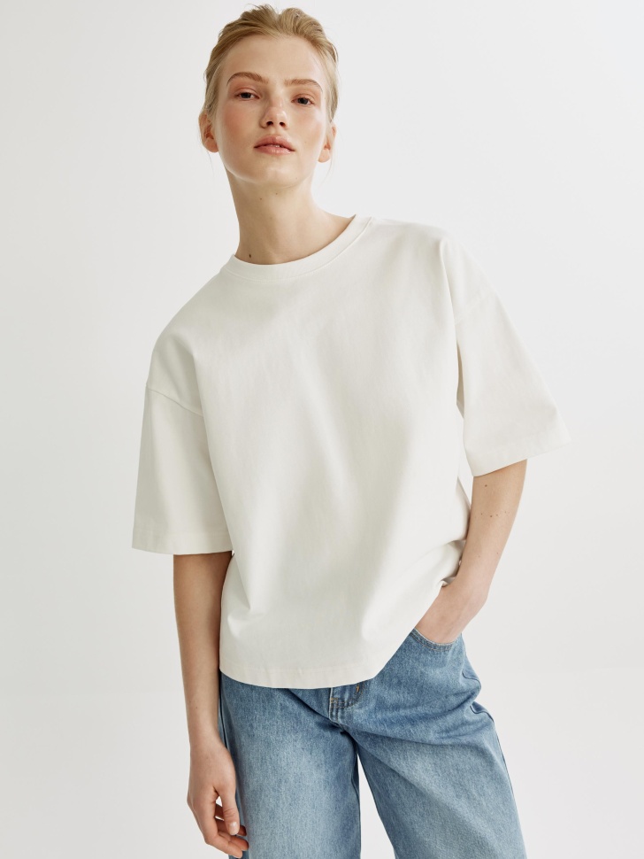 

Футболка оверсайз из плотного хлопка, SL6803010210