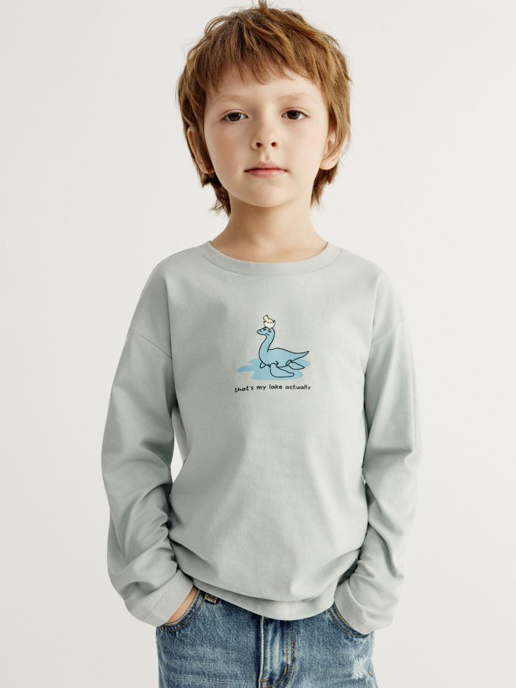 

Лонгслив с принтом для мальчиков, SL6803060209