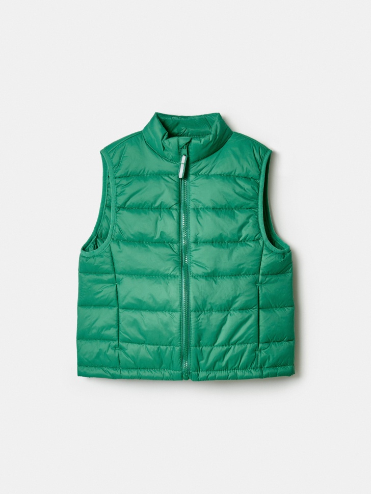 Жилет SELA базовый стеганый для мальчиков, зеленый, арт. 41709