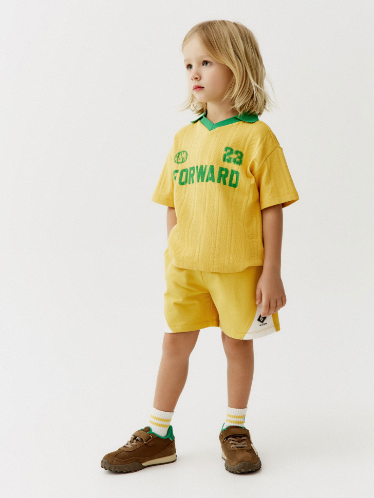 трикотажные шорты в спортивном стиле для мальчиков 4610517967473 фотография