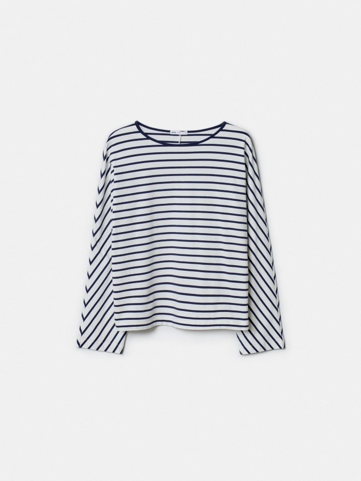 Лонгслив Sela в полоску прямого кроя, разноцветный, арт. 52104