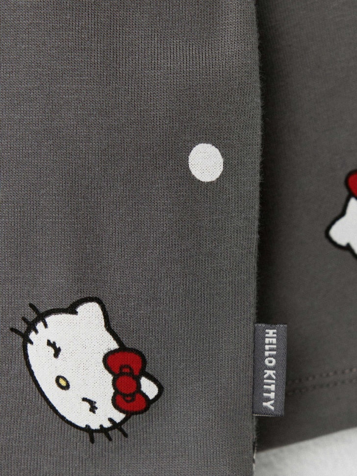 Лонгслив с принтом Hello Kitty для девочек. Фото №3