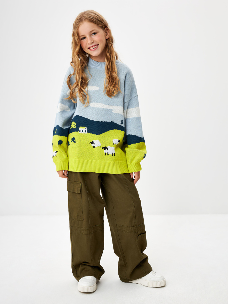 

Широкие брюки карго из коллекции Kamchatka для девочек