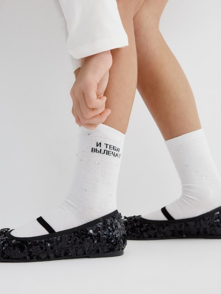 высокие носки для девочек из коллекции sela x мосфильм 4610517122988 фотография