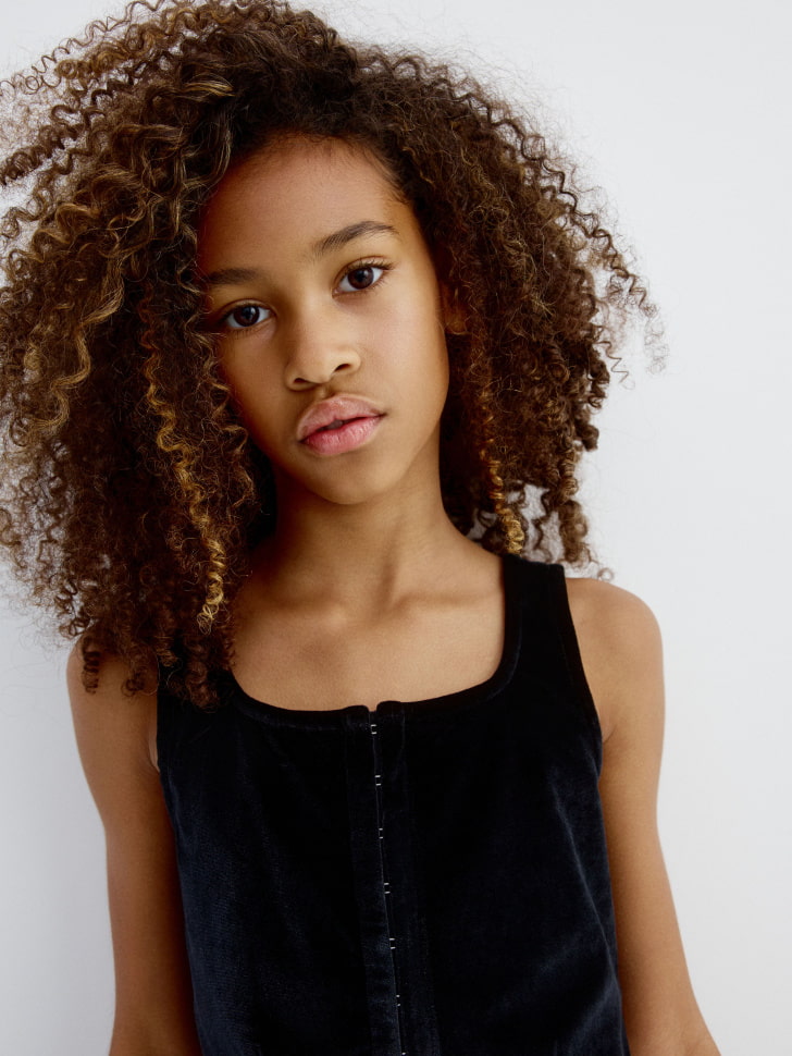 бархатный укороченный топ для девочек 4610517093745 со скидкой