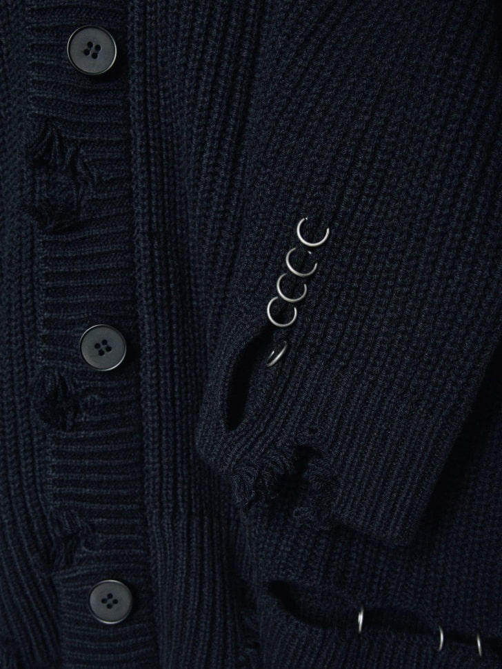 вязаный кардиган в стиле гранж детский 4680798771090 со скидкой