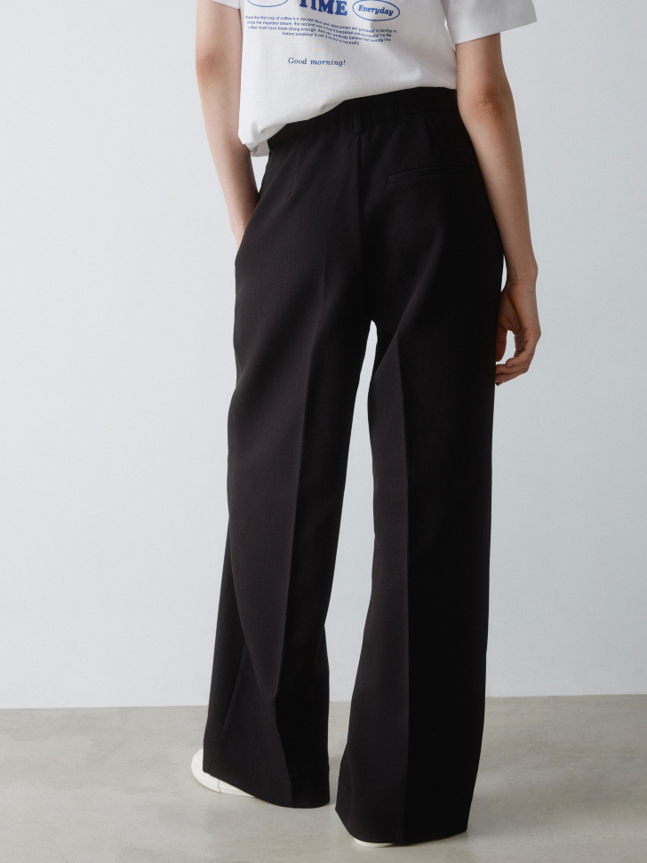 широкие брюки из костюмной ткани 4610517235350 купить с доставкой