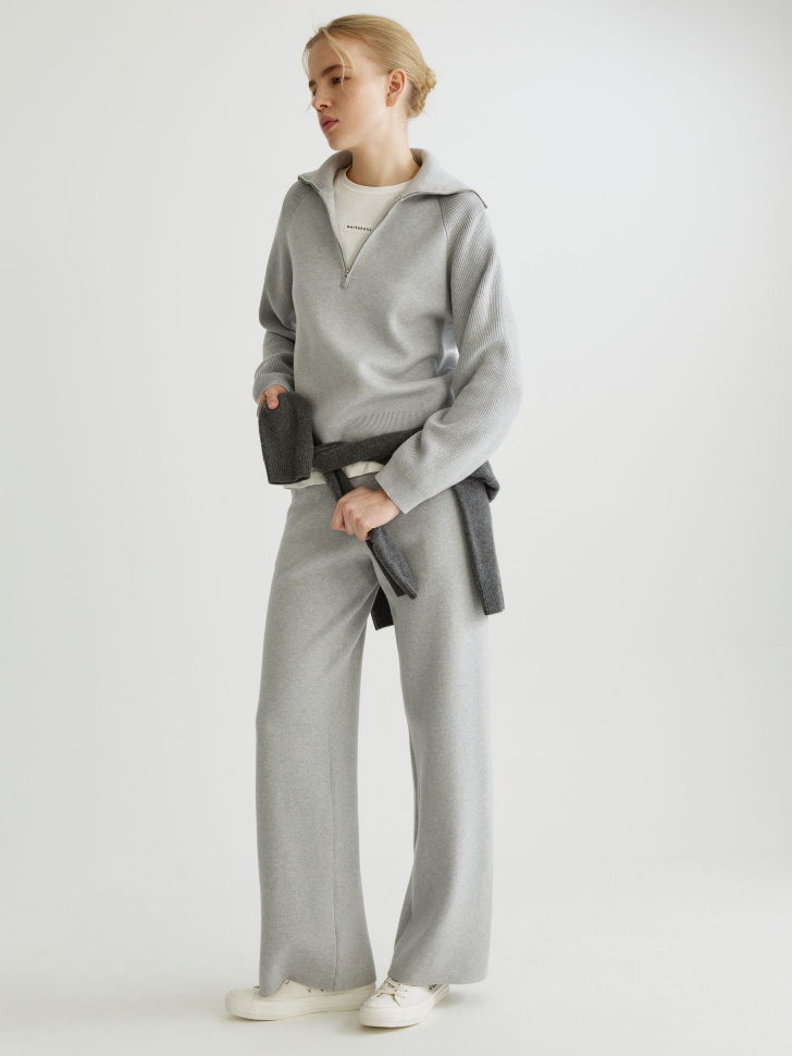 Прямые вязаные брюки SELA, арт. 32321