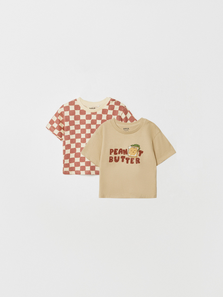 Набор из 2 футболок SELA для малышей, арт. 32393