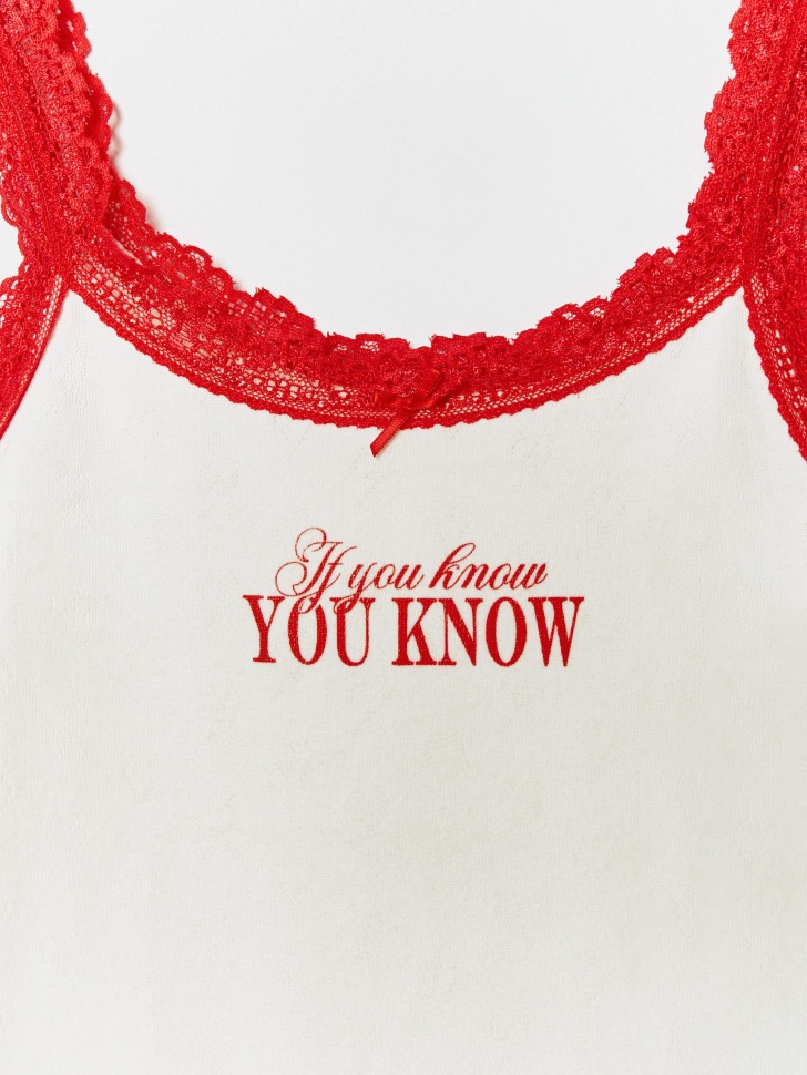 бельевая майка на тонких бретелях для девочек 4610517117076 в интернет магазине