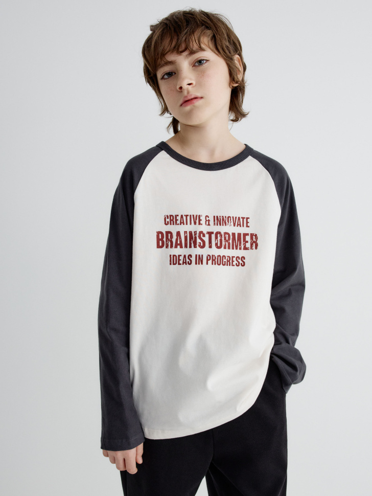 лонгслив с принтом детский 4680798100920 фотография