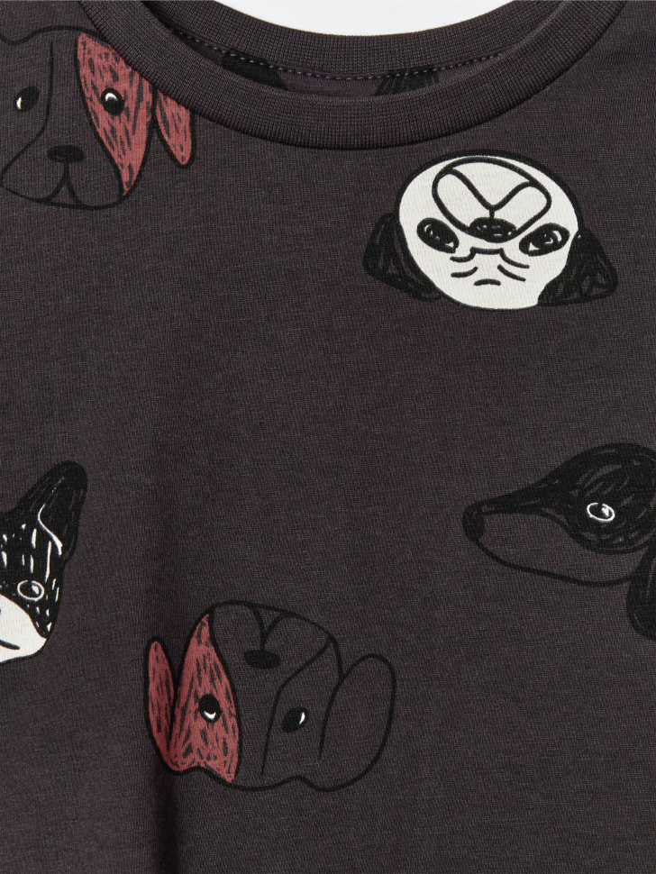 футболка с принтом для мальчиков от бренда sela вид слева