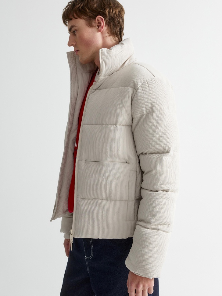 стеганая куртка оверсайз с вельветовым эффектом 4610517129321 фотография