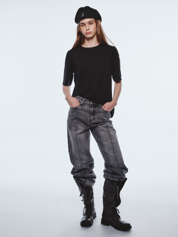 футболка из лиоцелла с завязками из линейки  young по цене 1999 руб вид справа