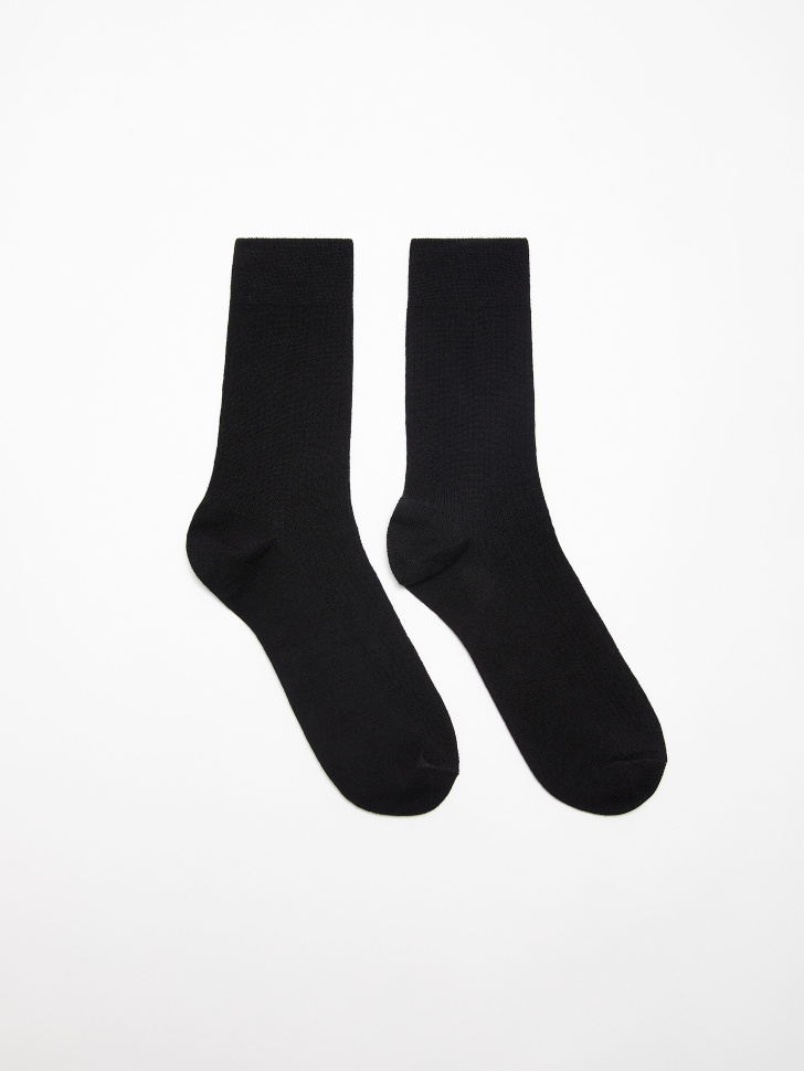 Высокие носки в рубчик (черный, 23-25) от Sela