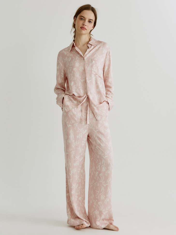 Домашние брюки Sela из вискозы с принтом, арт. 38720