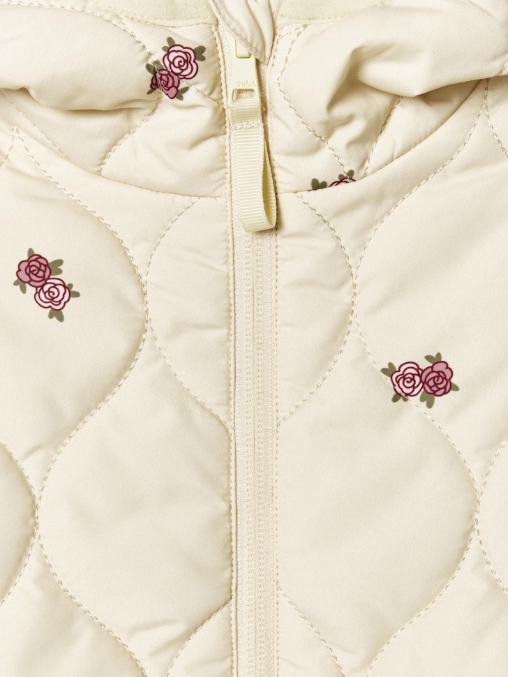 базовая стеганая куртка из нейлона с принтом для девочек по цене 2499 руб вид справа