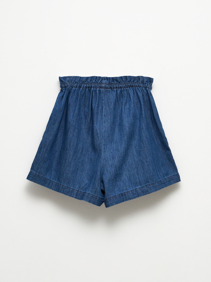 шорты джинсовые для девочек (голубой, 122) sela 4680129596477 - фото 3