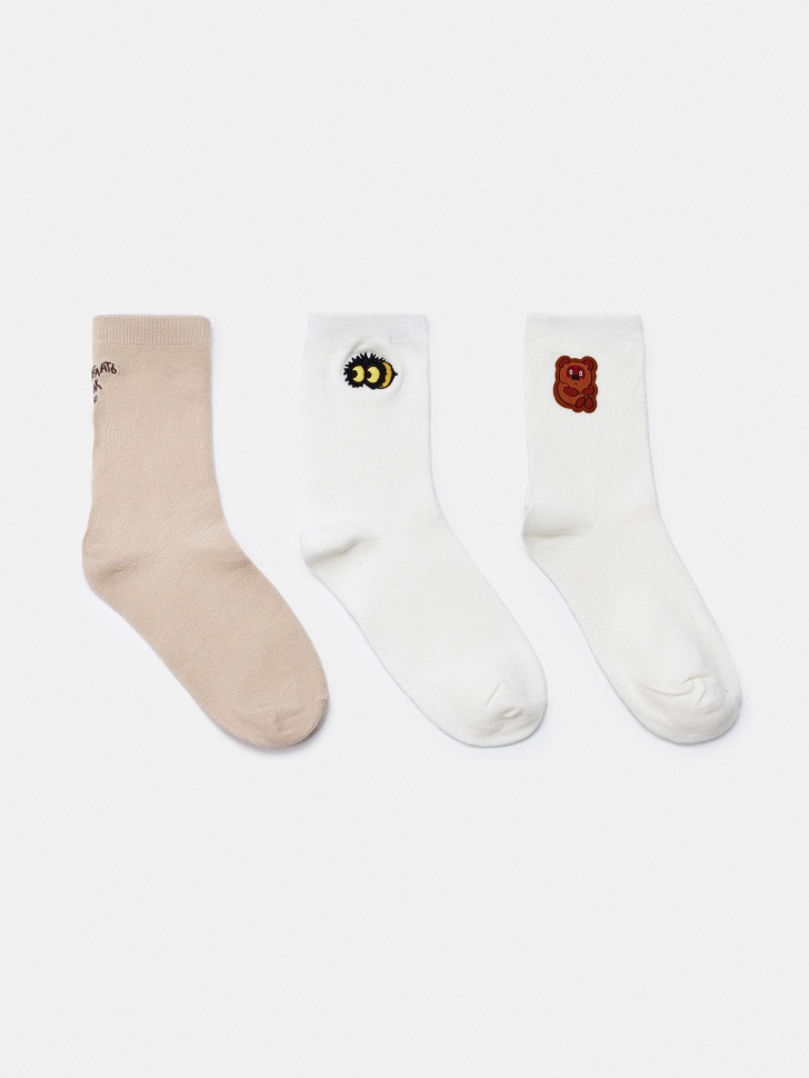 набор из 3 пар носков  x союзмультфильм от бренда sela вид слева