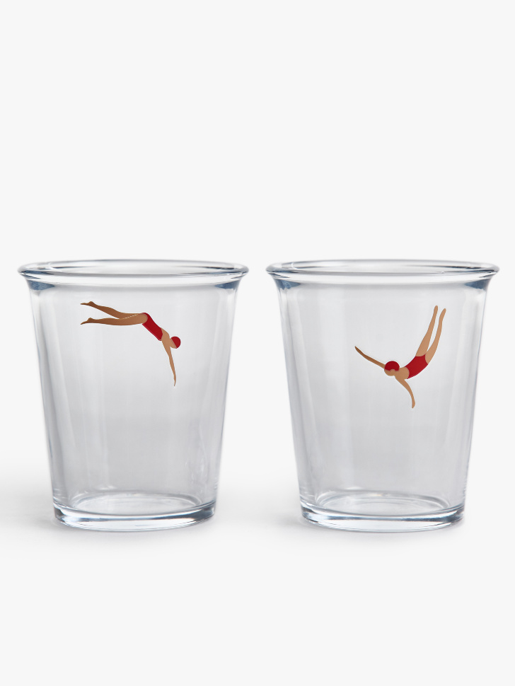 стакан с рисунком от бренда sela вид слева