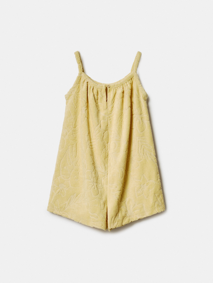 летний махровый комбинезон для девочек из россии вид сбоку