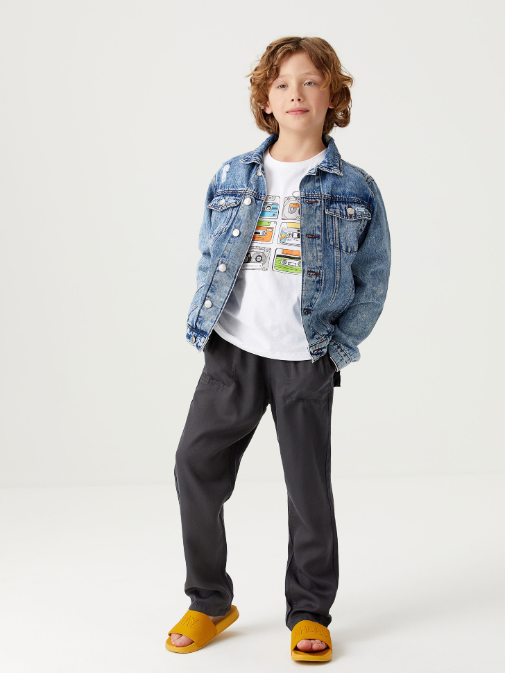 

Брюки из лиоцелла для мальчиков, Серый