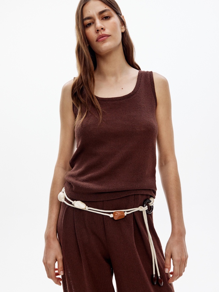 пояс из шнура с бусинами по цене 1799 руб вид справа