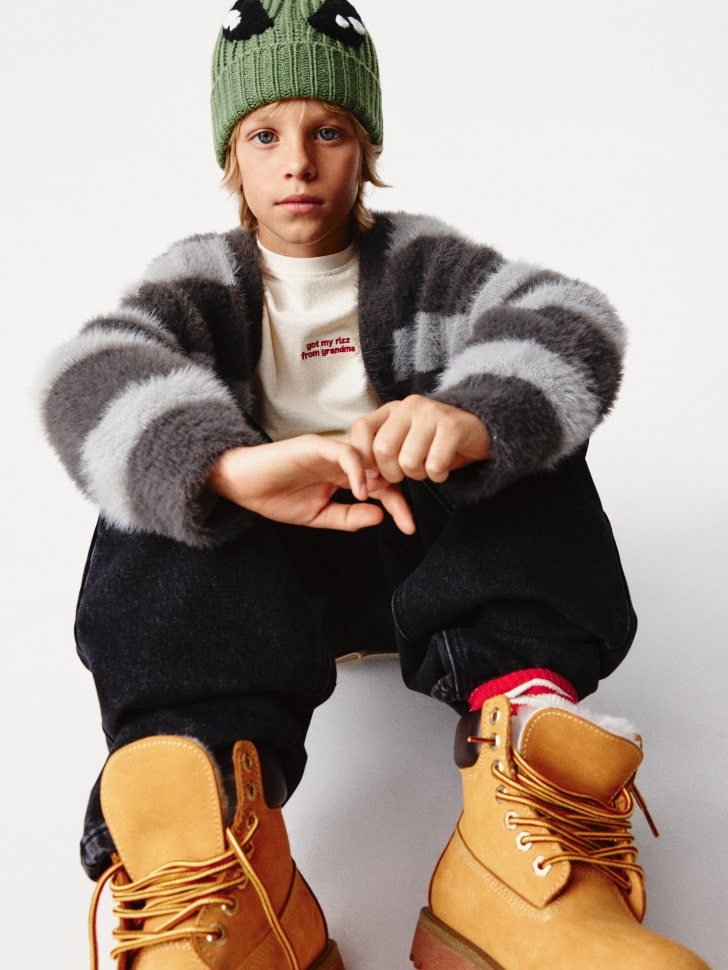 пушистый кардиган оверсайз детский 4610517139696 фотография