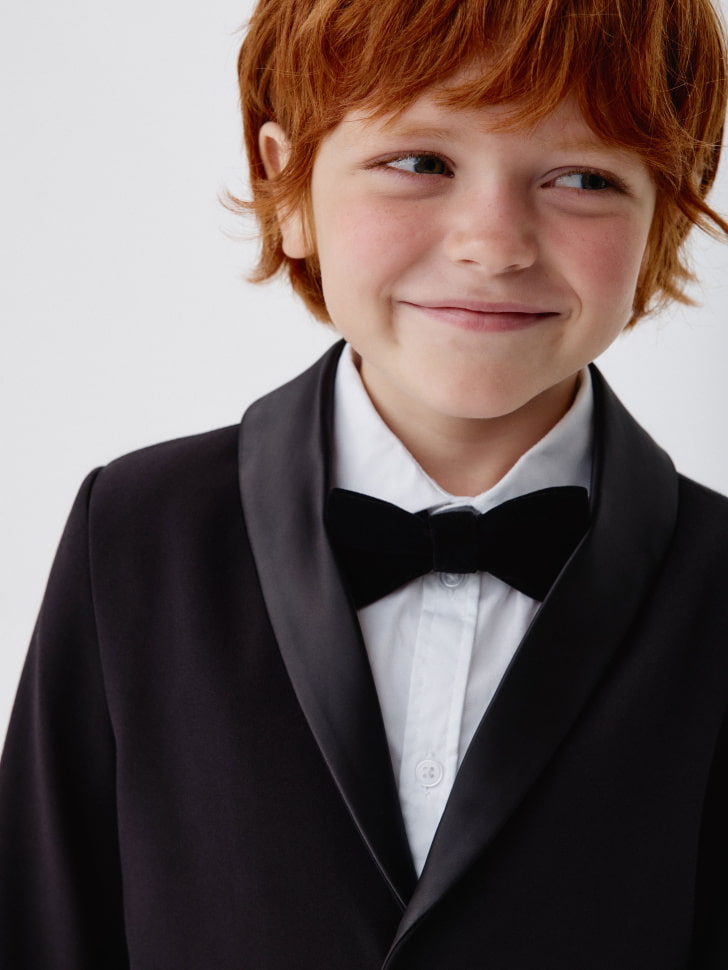 пиджак с атласным воротником для мальчиков 4680798713519 в интернет магазине