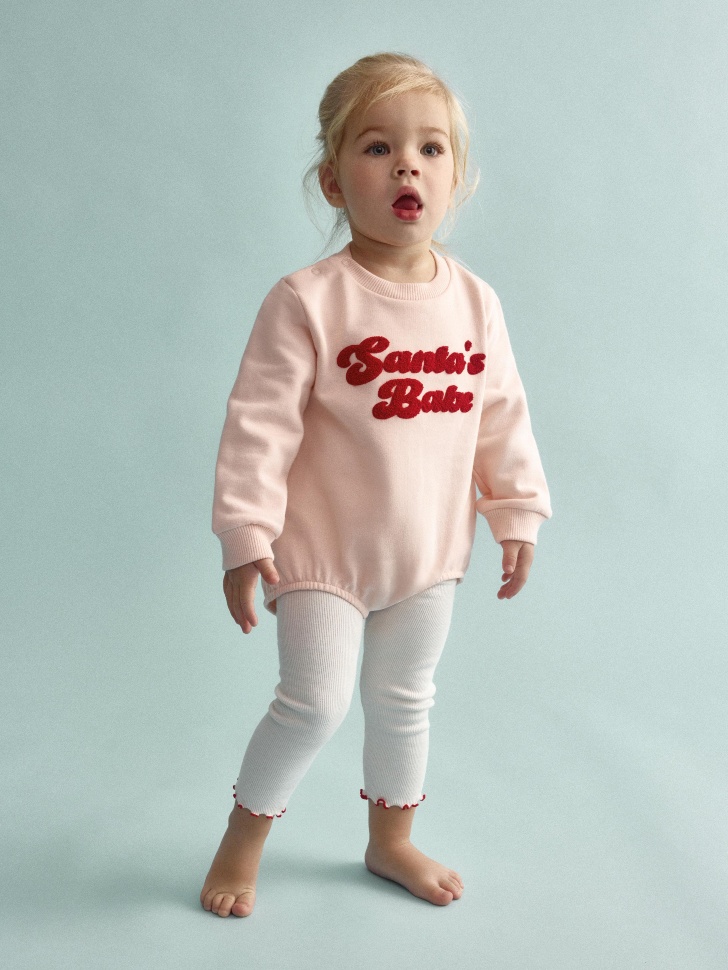 

Свитшот-боди с новогодним принтом для малышей, SL5811000201