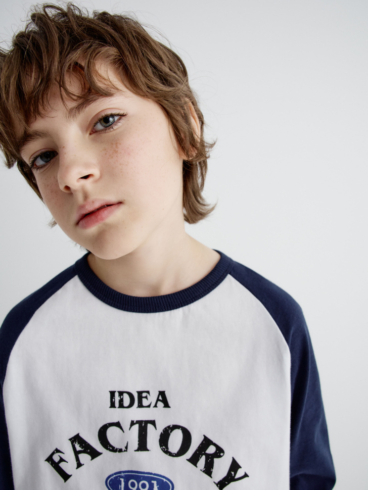 лонгслив с принтом детский 4680798100838 в интернет магазине