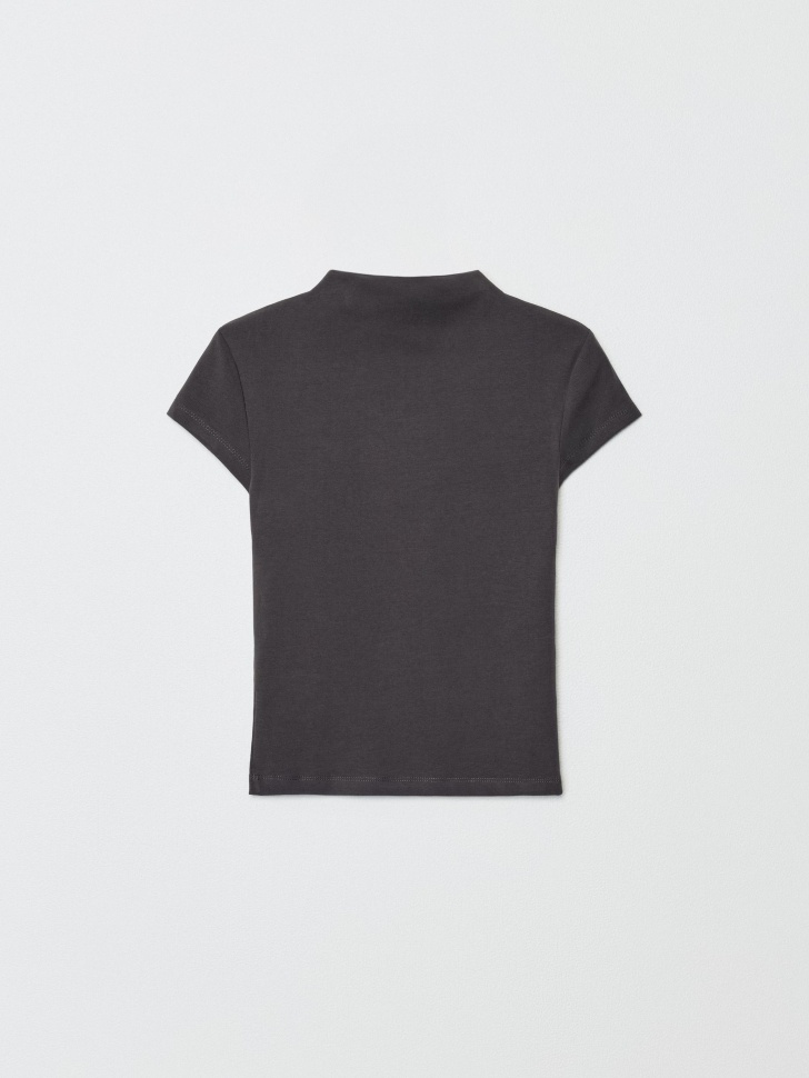 футболка с укороченным рукавом из линейки  young из россии вид сбоку