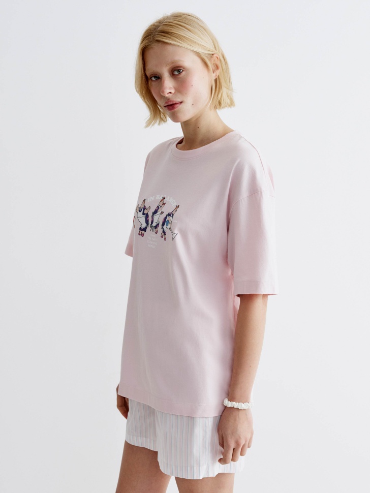 футболка для дома с принтом  x союзмультфильм по цене 1799 руб вид справа