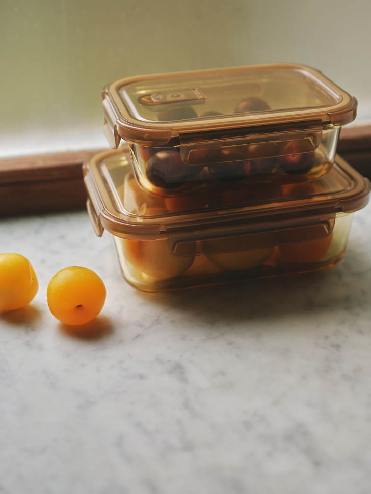Стеклянный контейнер для хранения продуктов