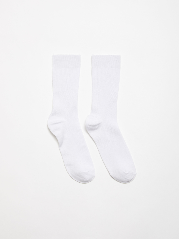 Высокие носки в рубчик (белый, 25-27) sela 4680129490218 - фото 1