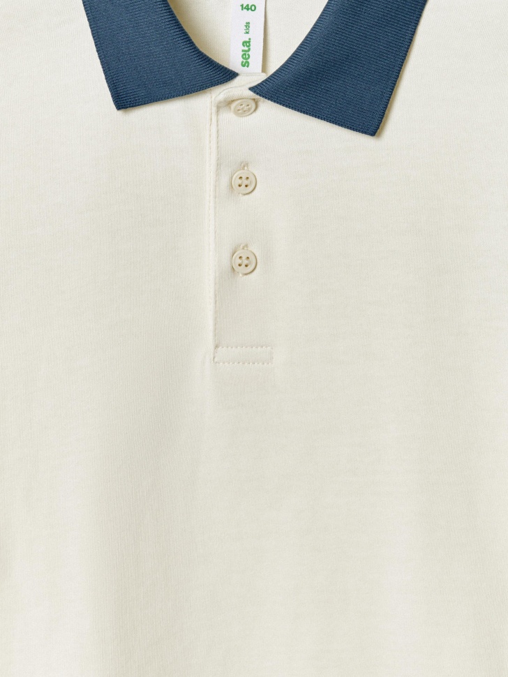 поло с коротким рукавом для мальчиков из россии вид сбоку