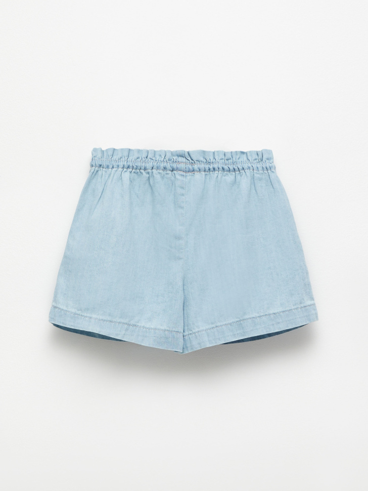шорты джинсовые для девочек (синий, 110) sela 4680129596347 - фото 4