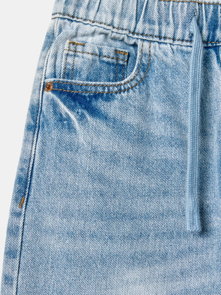 свободные джинсы на резинке для мальчиков из россии вид сбоку