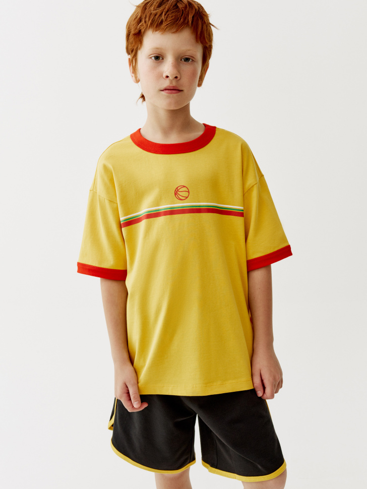 Комплект Sela из футболки и шорт, разноцветный, арт. 53710