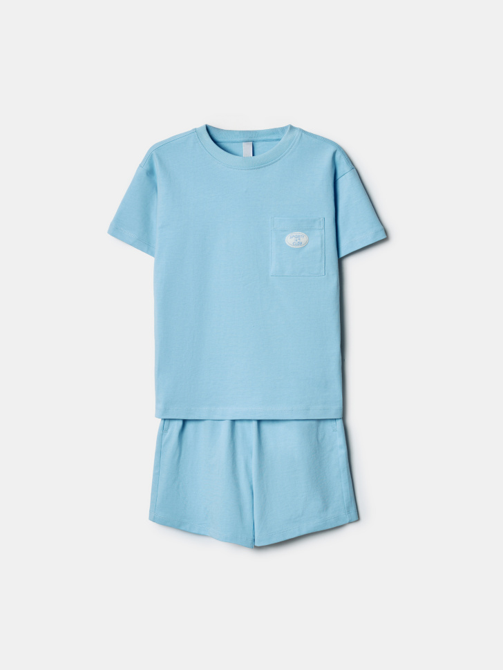 комплект из футболки и шорт для мальчиков по цене 1499 руб вид справа