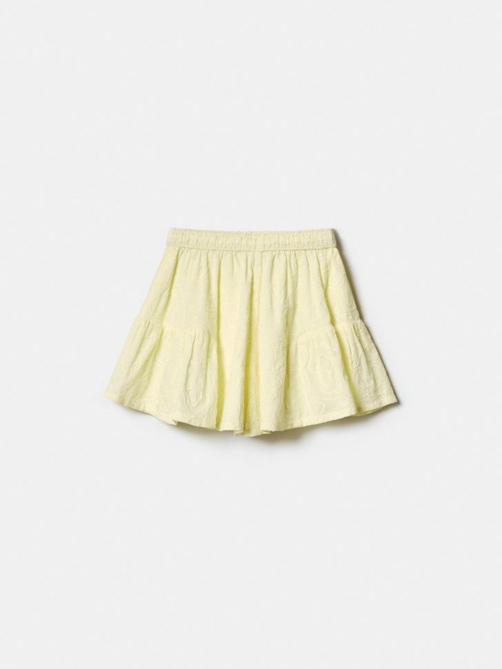 хлопковые шорты с вышивкой для девочек из россии вид сбоку