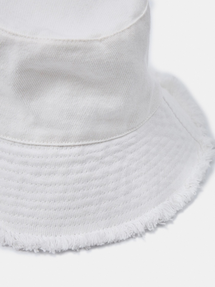 панама с необработанным краем от бренда sela вид слева