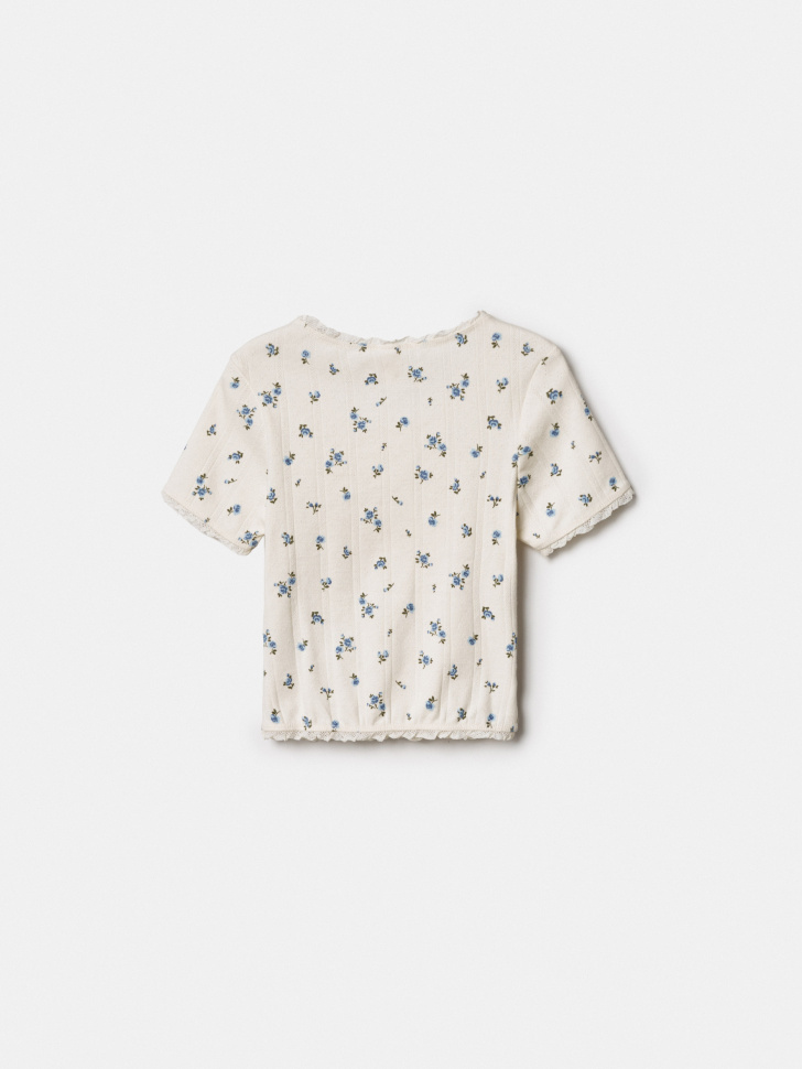 облегающая футболка с принтом для девочек из россии вид сбоку